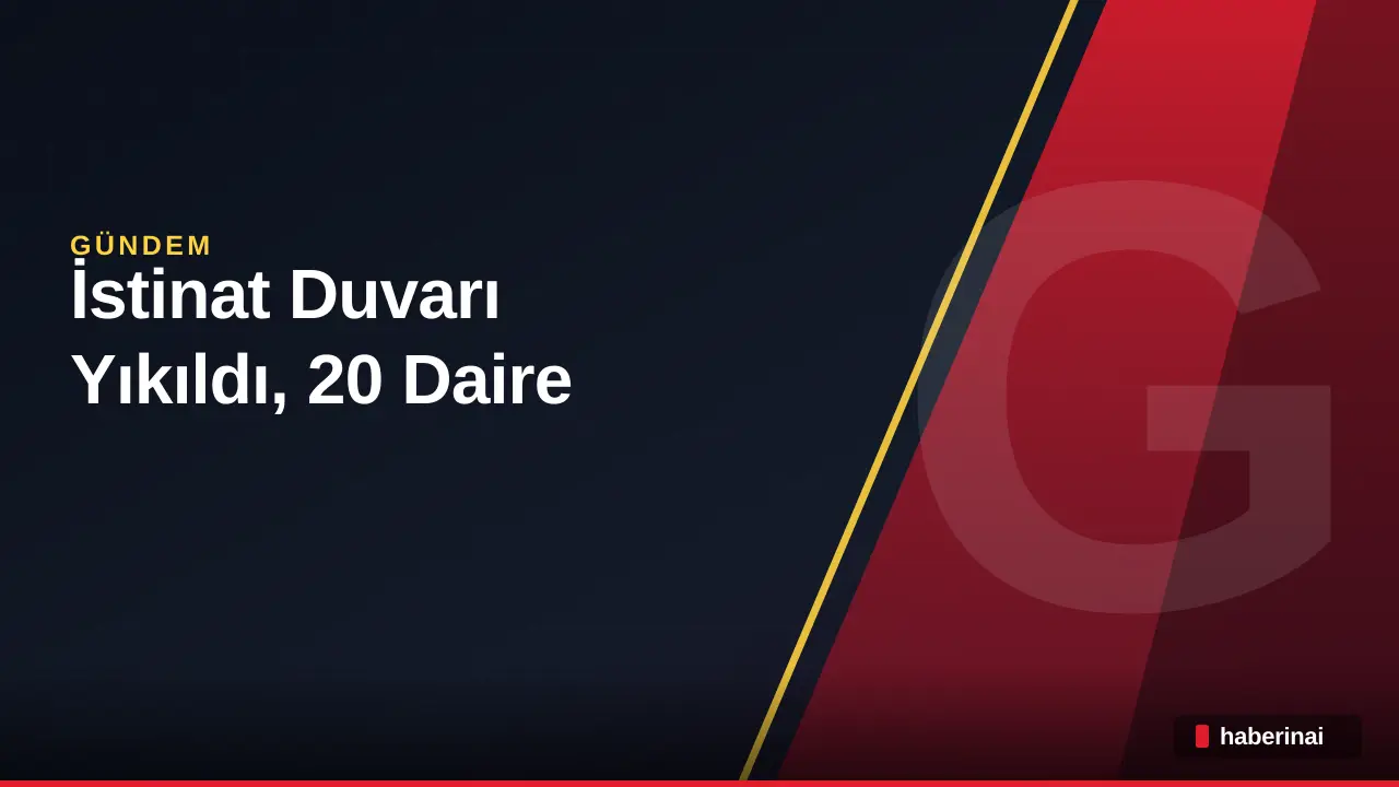 İstanbul Bahçelievler’de İstinat Duvarı Yıkıldı, 20 Daire Tahliye