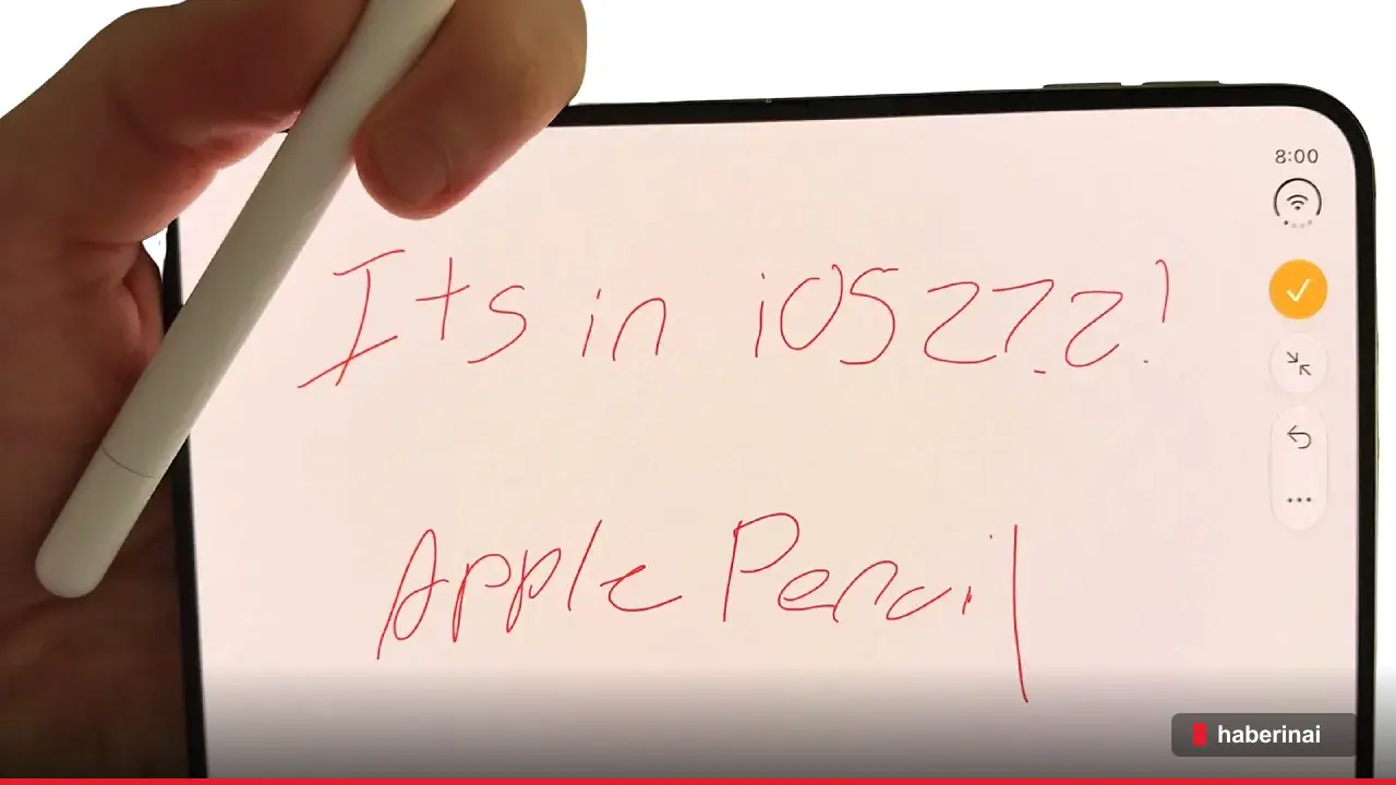 iOS 27.2 güncellemesi iPhone Duo'ya Apple Pencil desteği ekledi