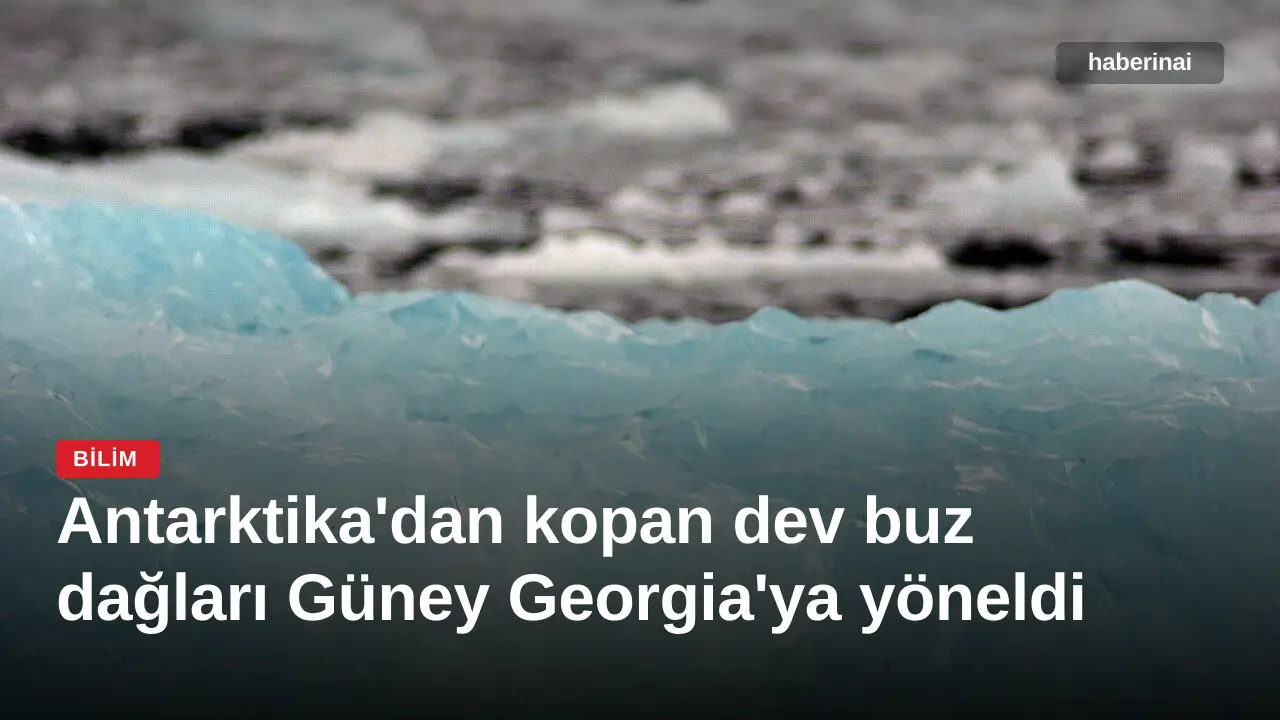 Antarktika'dan kopan dev buz dağları Güney Georgia'ya yöneldi