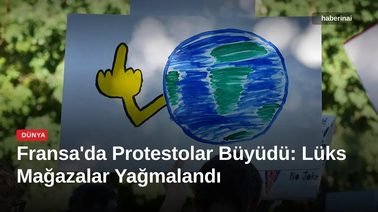 Fransa'da Protestolar Büyüdü: Lüks Mağazalar Yağmalandı