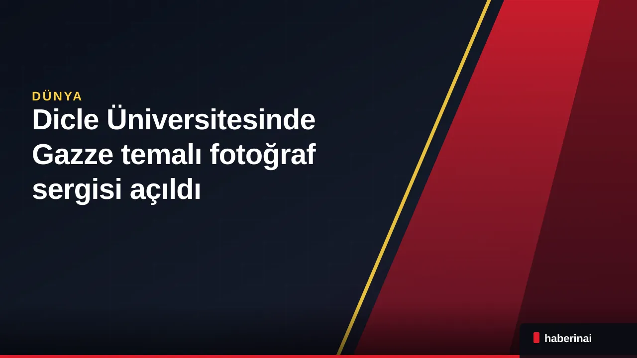 Dicle Üniversitesinde Gazze temalı fotoğraf sergisi açıldı