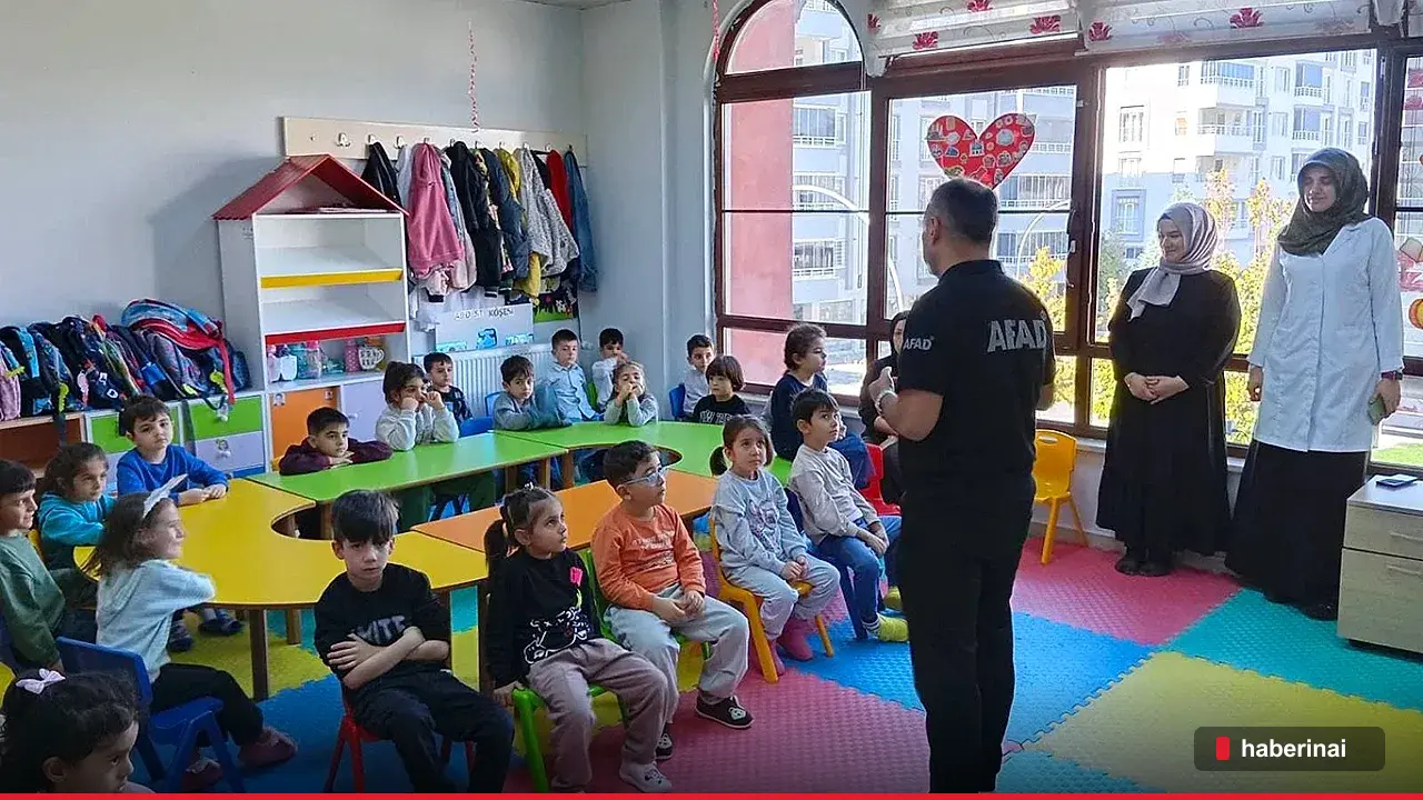 Yeşilyurt Müftülüğü, AFAD İş Birliğiyle 4-6 Yaş Çocuklara Deprem Eğitimi Verdi