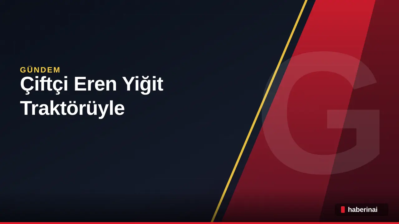 Çiftçi Eren Yiğit Traktörüyle Cumhuriyet Bayramı’na Özel Çizgi Çizdi