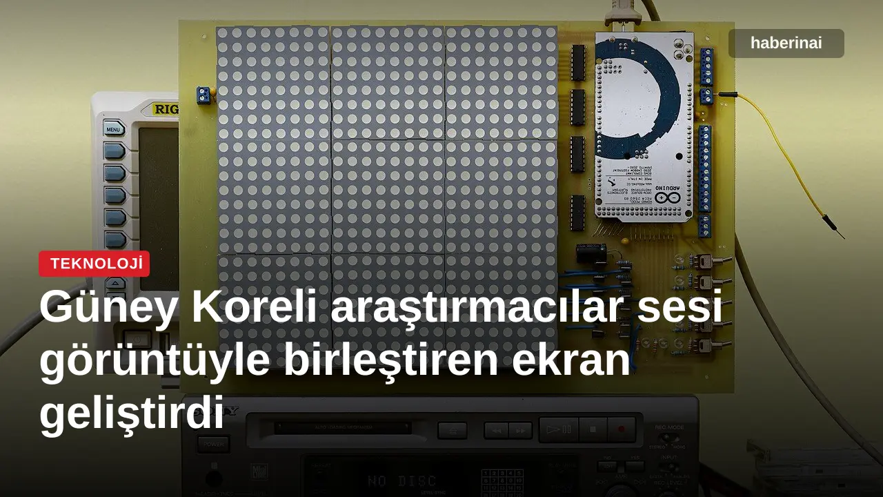 Güney Koreli araştırmacılar sesi görüntüyle birleştiren ekran geliştirdi