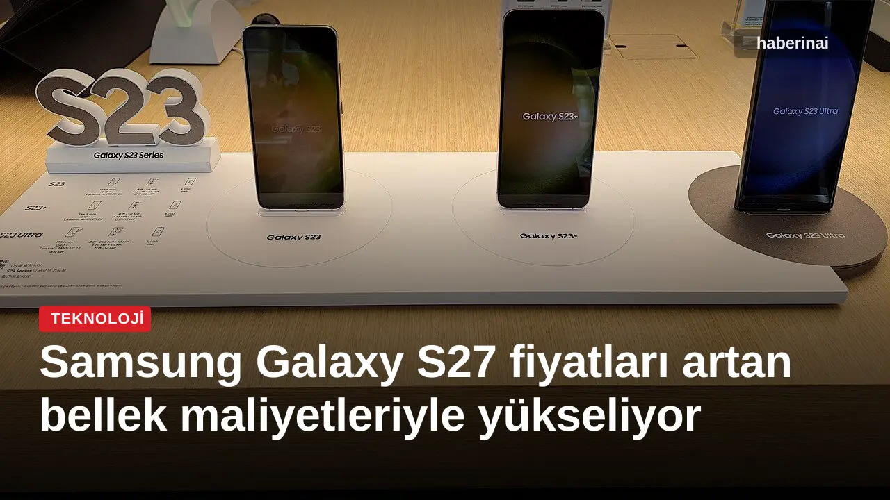 Samsung Galaxy S27 fiyatları artan bellek maliyetleriyle yükseliyor