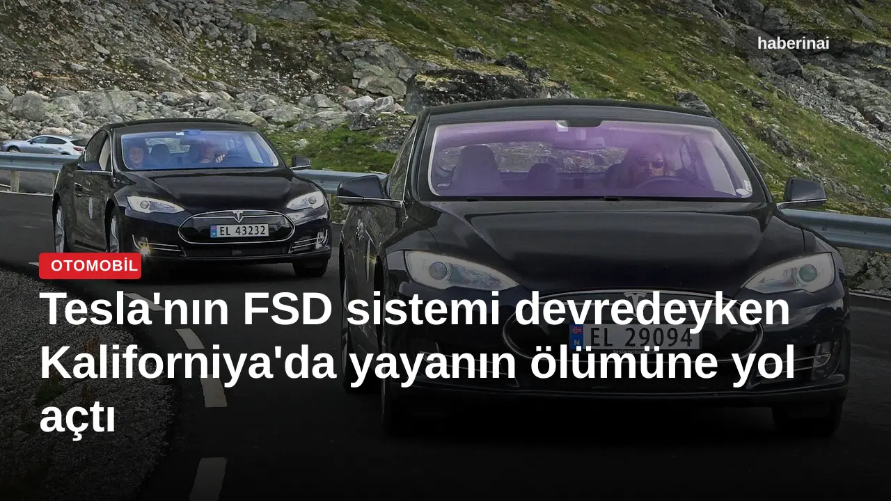Tesla'nın FSD sistemi devredeyken Kaliforniya'da yayanın ölümüne yol açtı