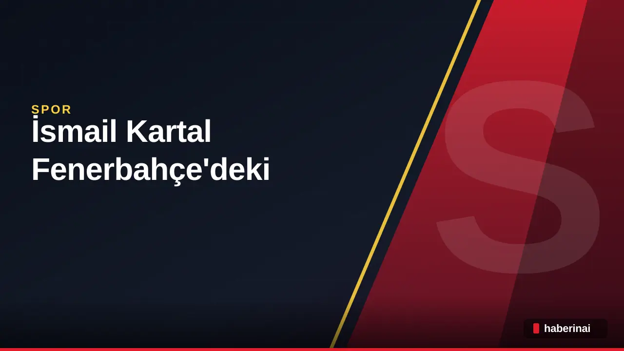 İsmail Kartal, Fenerbahçe'deki görevinden istifa etti